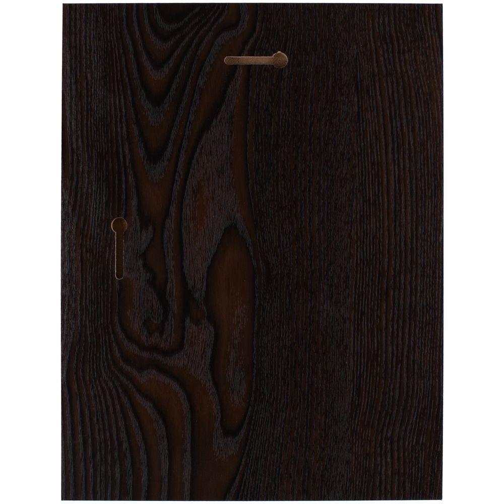 Плакетка Plaque, большая, венге с серебристой пластиной — изображение 4