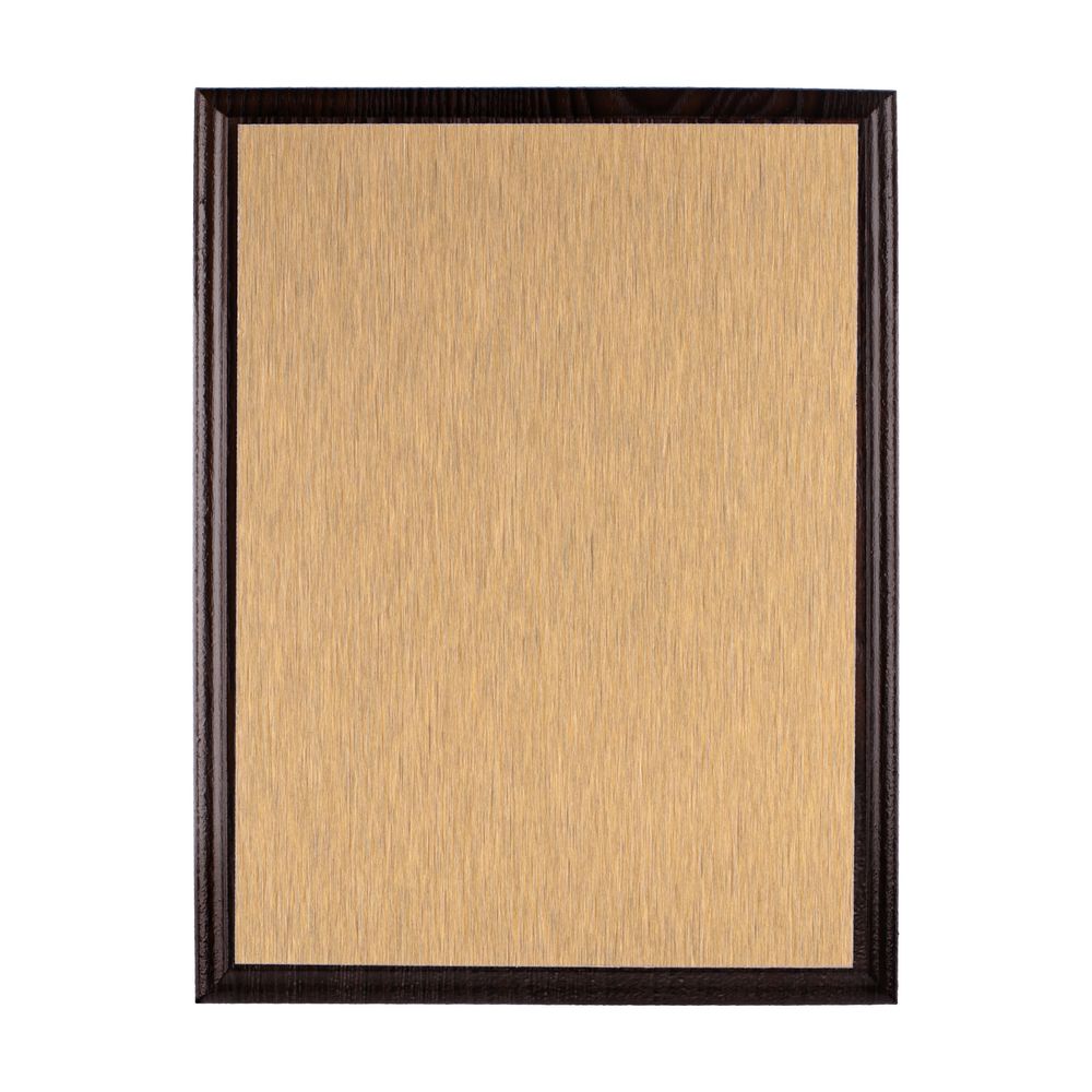 Плакетка Plaque, малая, венге с золотистой пластиной — изображение 6