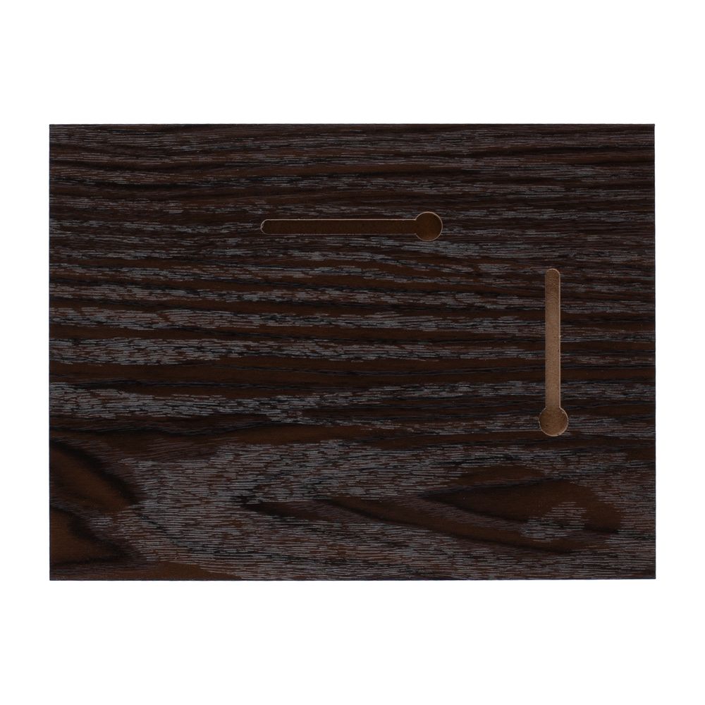 Плакетка Plaque, малая, венге с серебристой пластиной — изображение 4