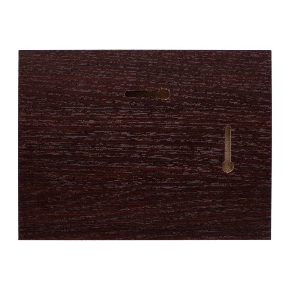 Плакетка Plaque, малая, вишня с золотистой пластиной — изображение 4