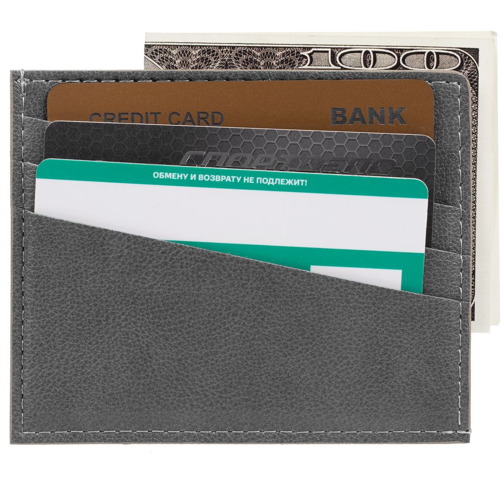 Чехол для карточек Petrus, серый — изображение 8