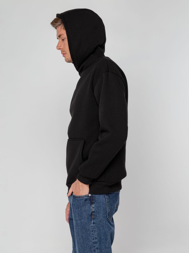 Худи унисекс оверсайз Full Swing, черное — изображение 8