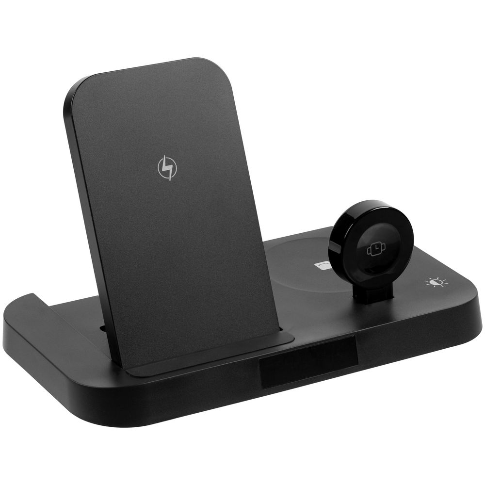 Зарядная станция с часами Clock Nest, черная — изображение 5