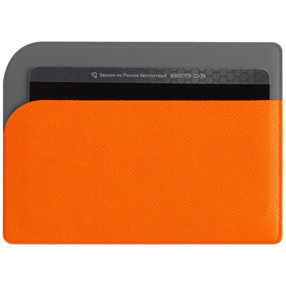 Чехол для карточек Dual, оранжевый — изображение 5