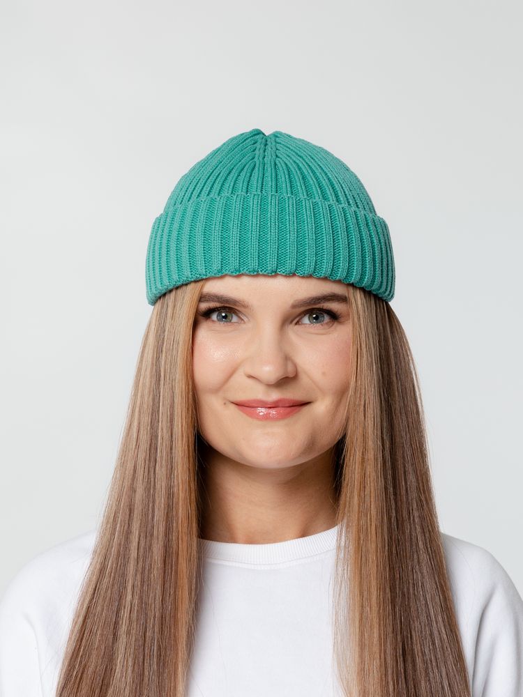 Шапка Hipsta, бирюзовая (тиффани) — изображение 5