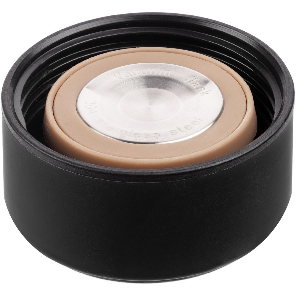 Смарт-бутылка с заменяемой батарейкой Long Therm Soft Touch, черная — изображение 4