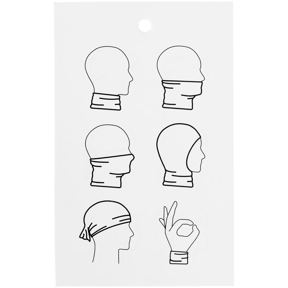 Многофункциональная бандана Dekko, серый меланж — изображение 5