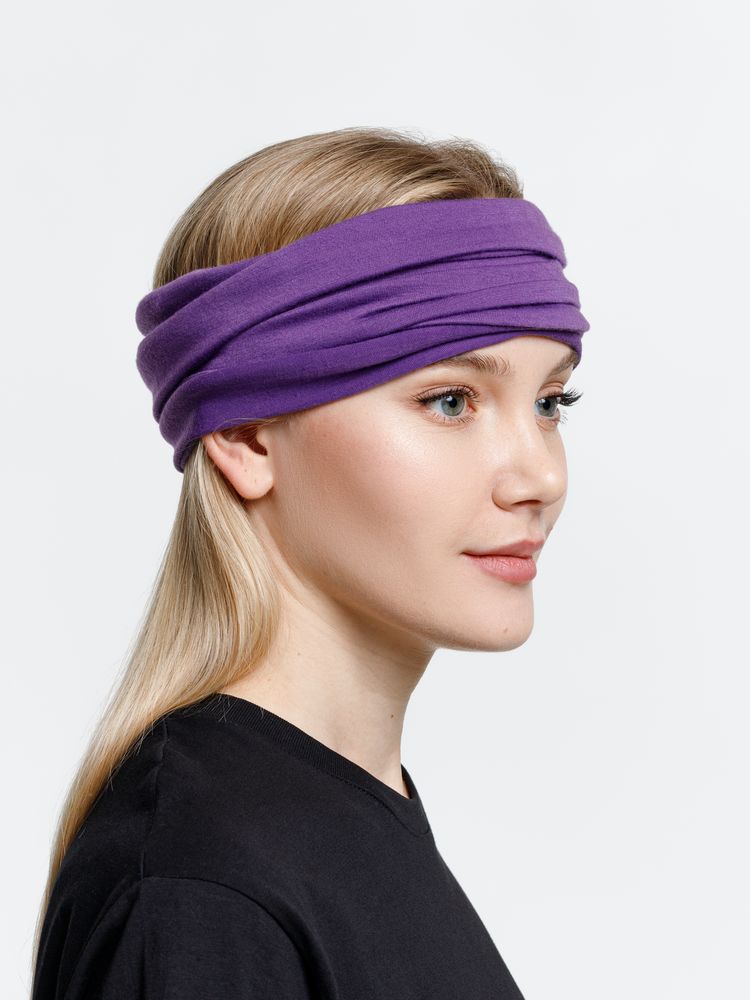 Многофункциональная бандана Dekko, фиолетовая — изображение 12