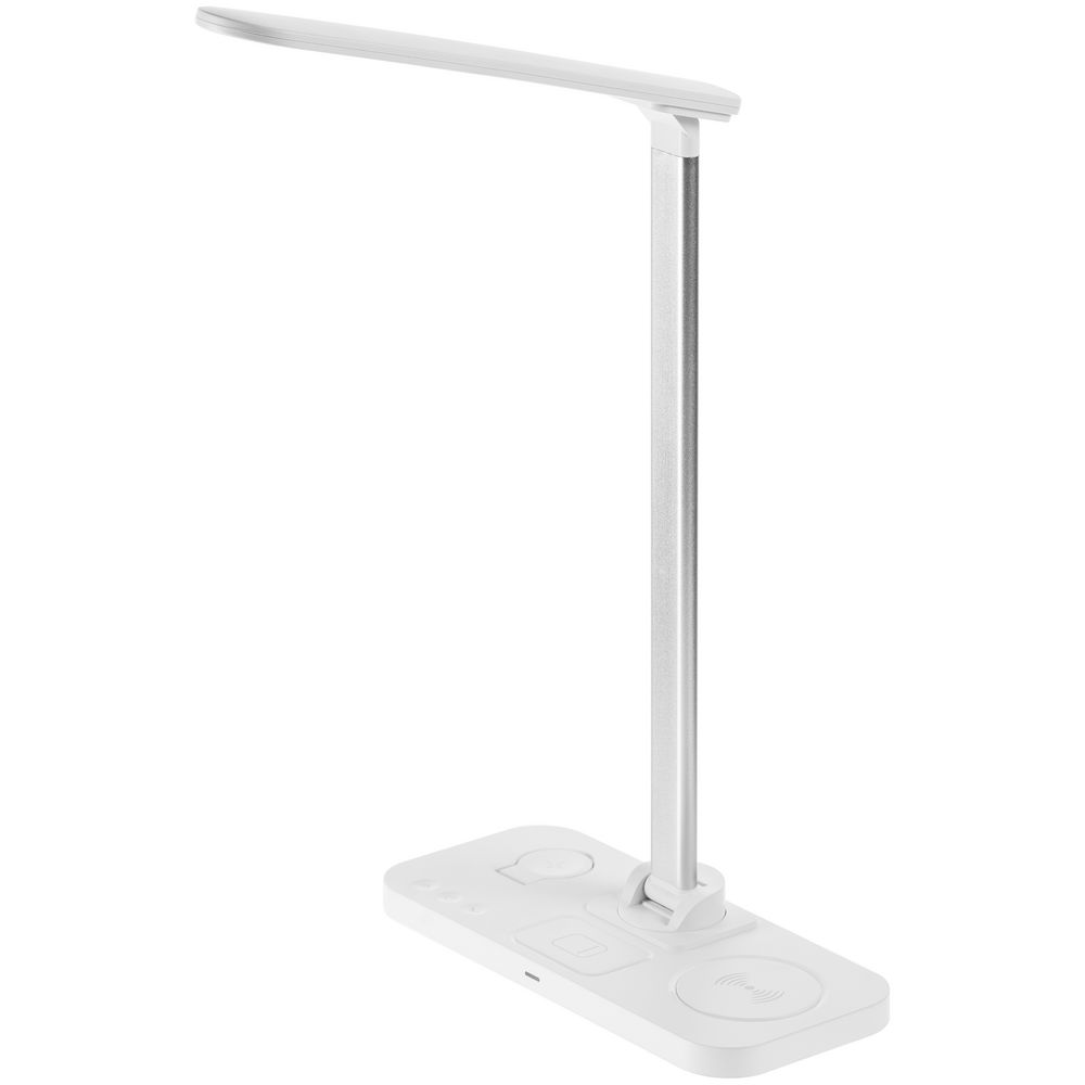Настольная лампа с беспроводной зарядкой Power Light, белая — изображение 4