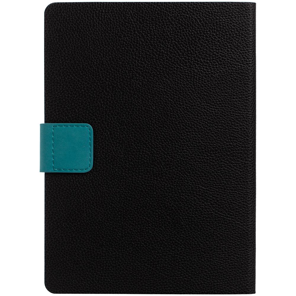 Ежедневник Boom, недатированный, черный с бирюзовым — изображение 4