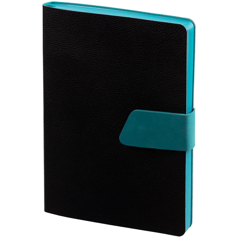 Ежедневник Boom, недатированный, черный с бирюзовым — изображение 5