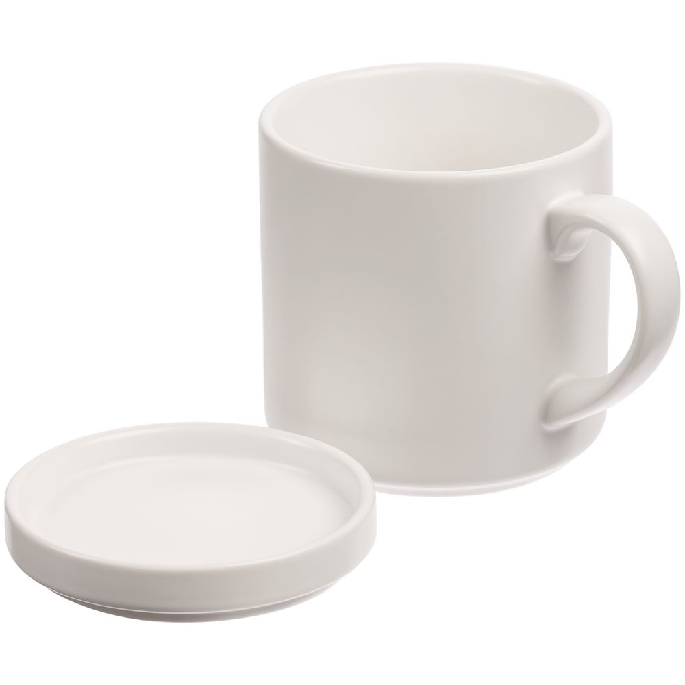 Кружка с подогревом и беспроводной зарядкой dualBase plus, белая — изображение 6