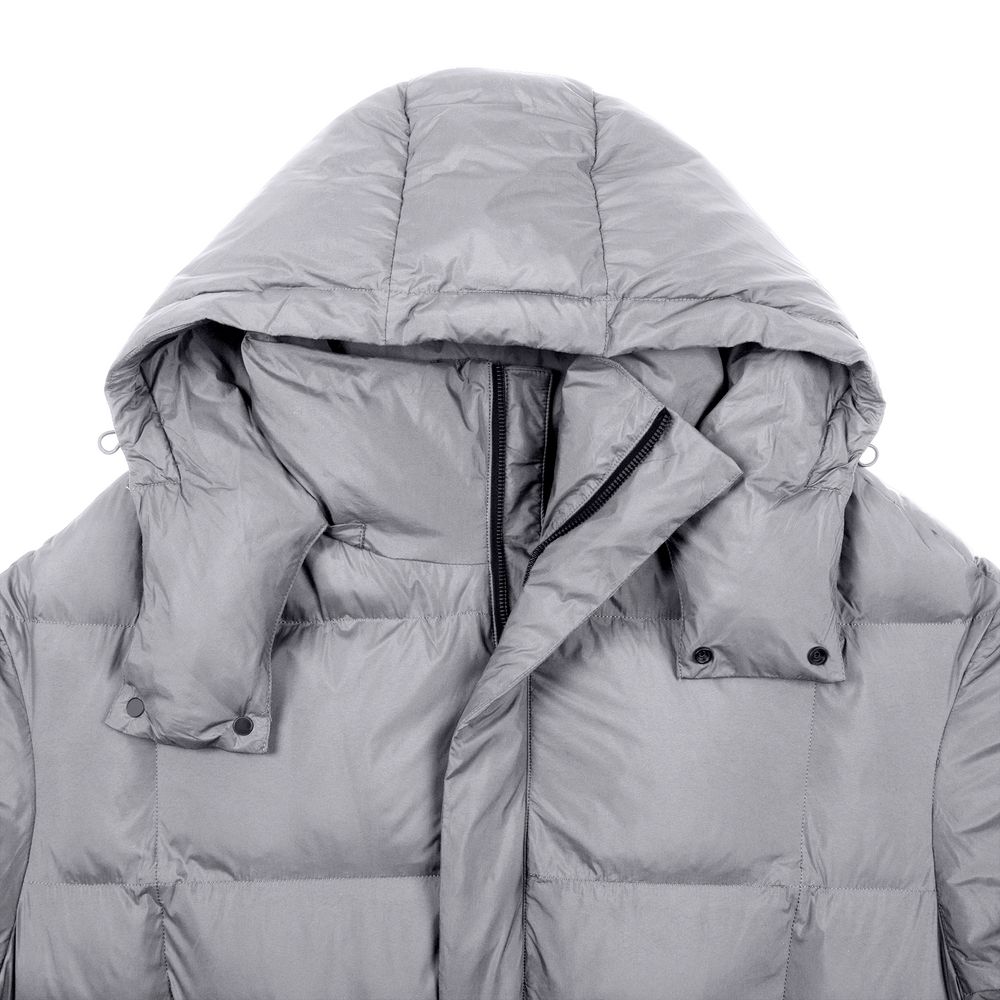 Пуховик унисекс Kapsula, серый — изображение 4