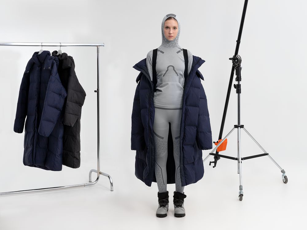 Пуховик унисекс Kapsula, серый — изображение 19