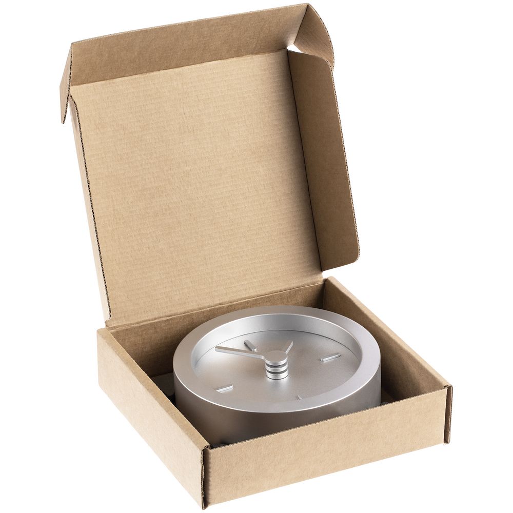 Часы настольные Bronco XXS Sparky, серебристые — изображение 10