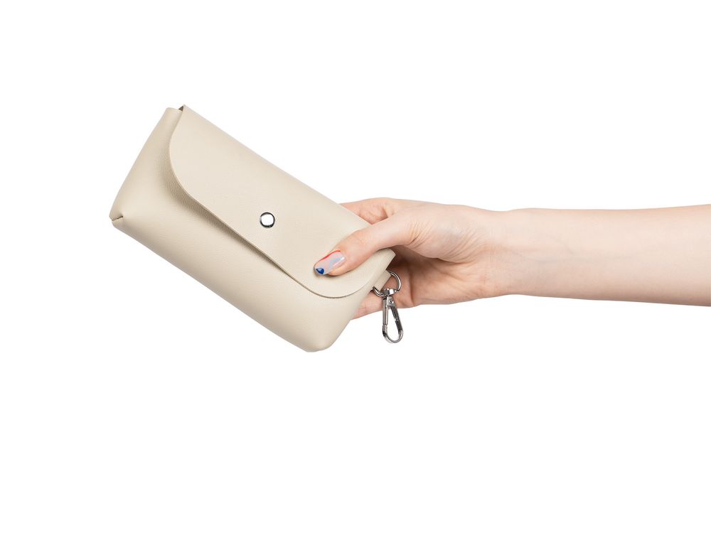 Зонт складной Sunway в сумочке, бежевый — изображение 6