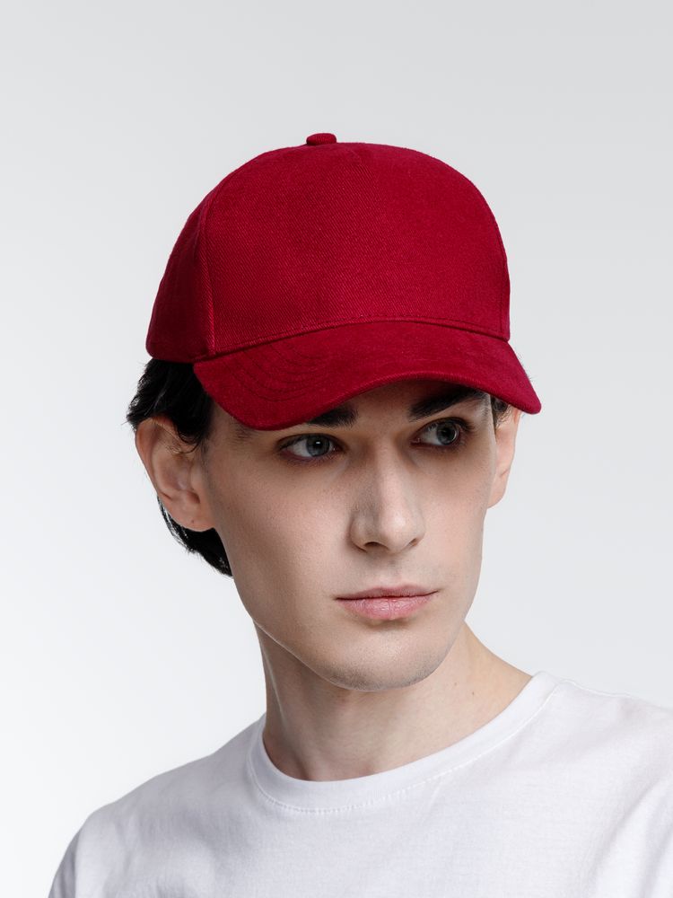 Бейсболка Standard, бордовая — изображение 9