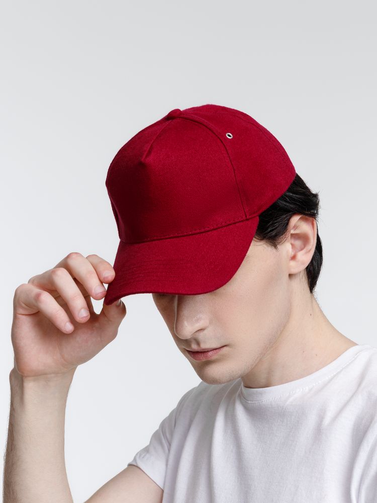 Бейсболка Standard, бордовая — изображение 10