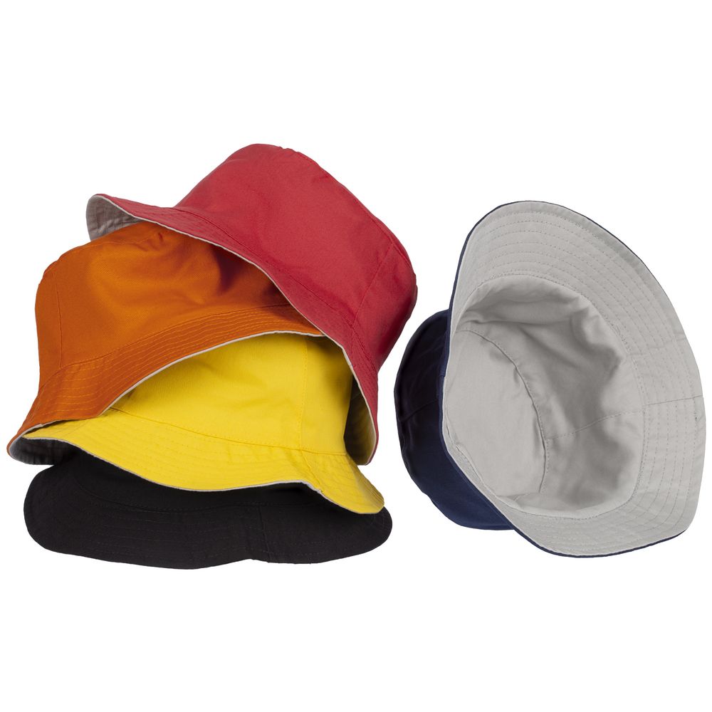 Панама Summer двусторонняя, красная с серым — изображение 6