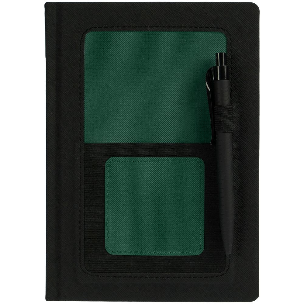 Ежедневник Mobile на заказ, недатированный, черно-зеленый — изображение 4