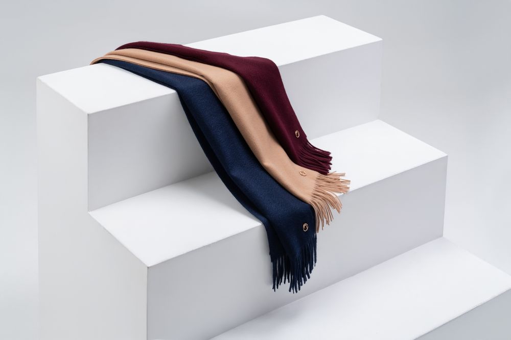 Шарф Graceful, бордовый — изображение 11