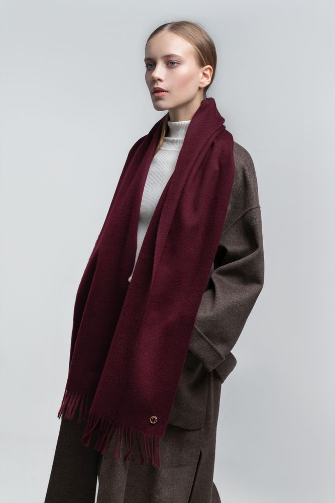 Шарф Noble, бордовый — изображение 12