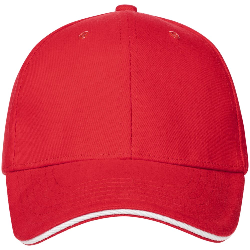 Бейсболка Generic, красная с белым кантом — изображение 4