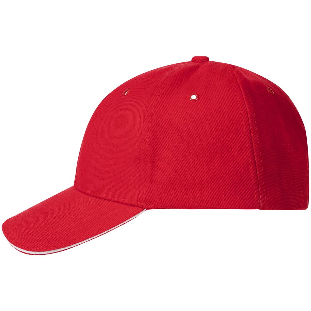 Бейсболка Generic, красная с белым кантом — изображение 3