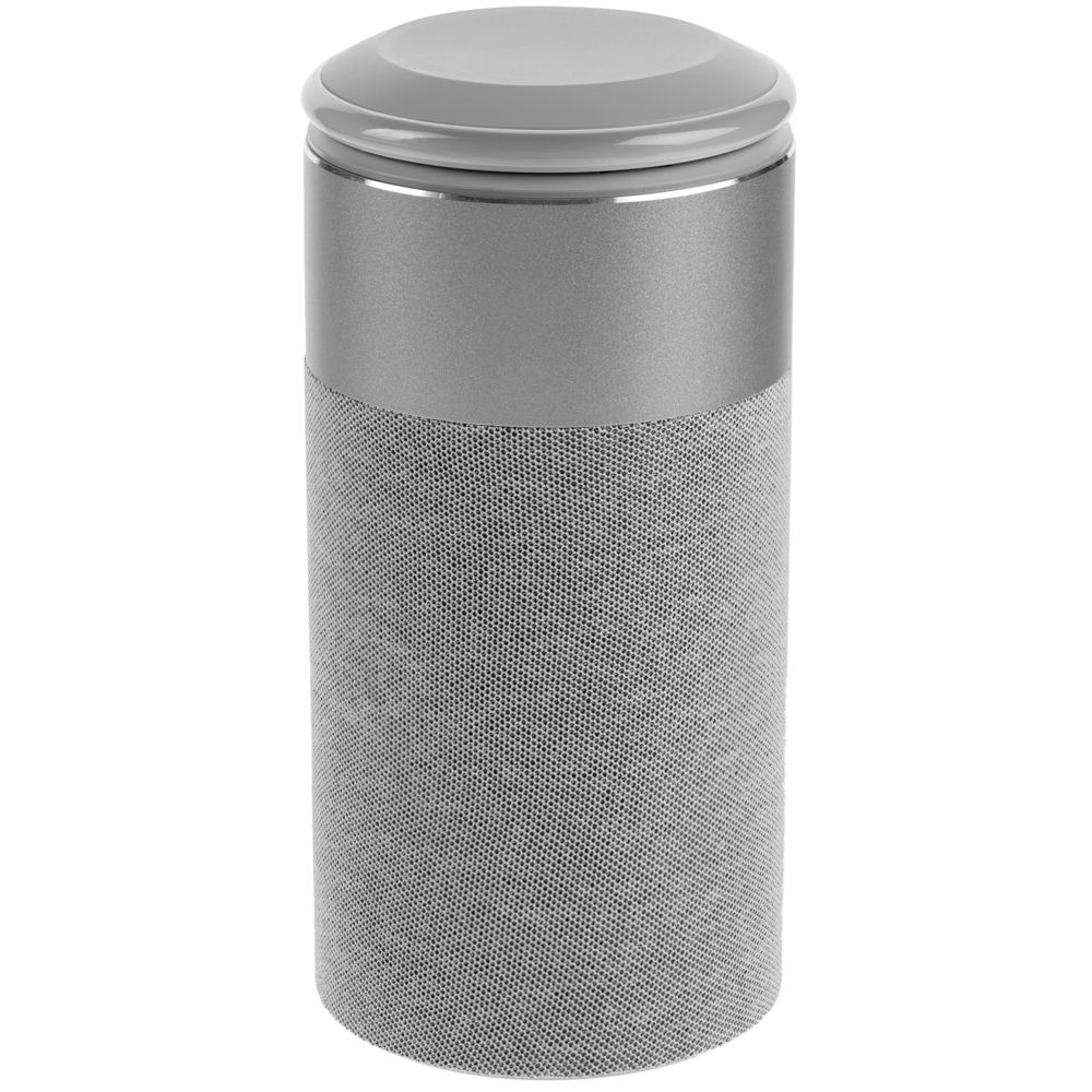 Колонка c беспроводной зарядкой и подсветкой Charge House, серая — изображение 7