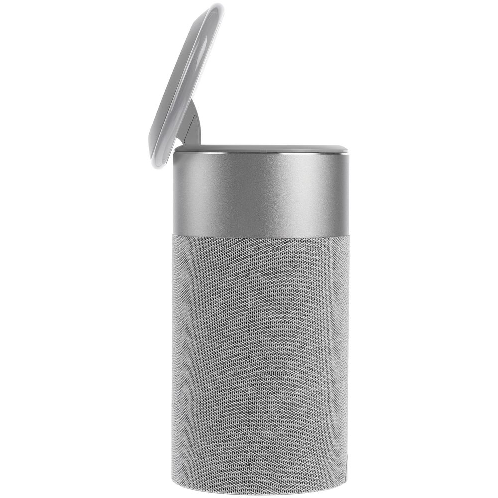 Колонка c беспроводной зарядкой и подсветкой Charge House, серая — изображение 8