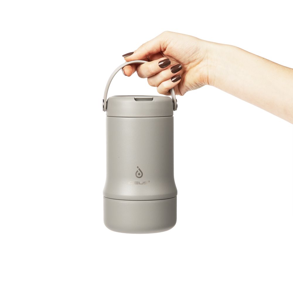 Термос для еды Tabenodo, серый — изображение 12