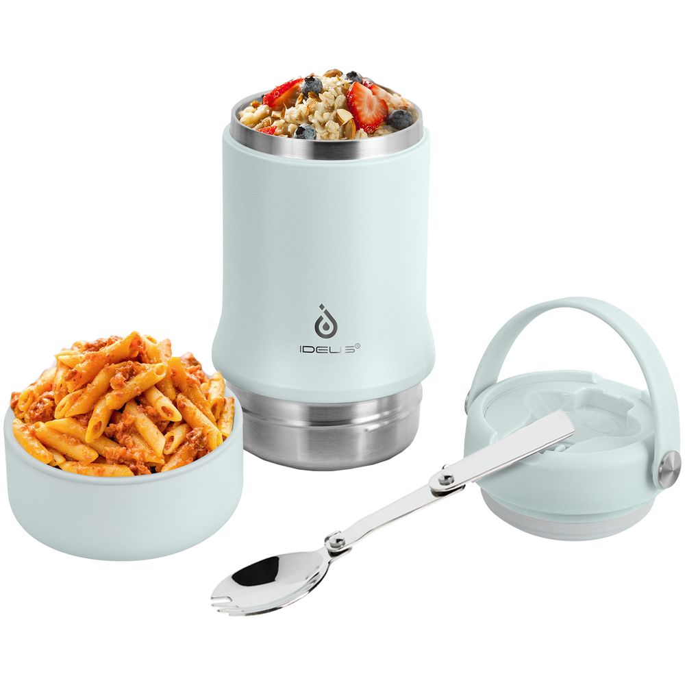 Термос для еды Tabenodo, голубой — изображение 14