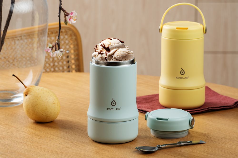 Термос для еды Tabenodo, голубой — изображение 13