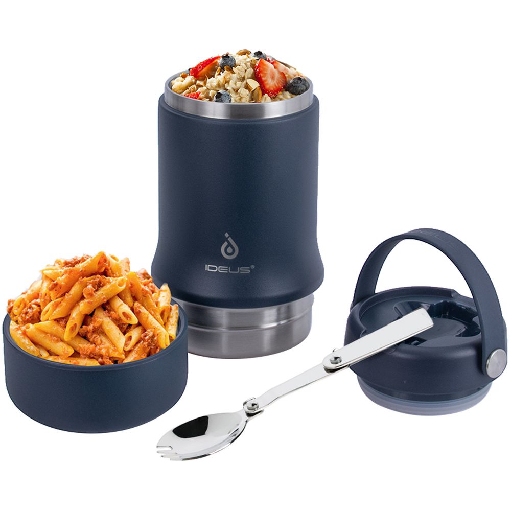 Термос для еды Tabenodo, темно-синий — изображение 12