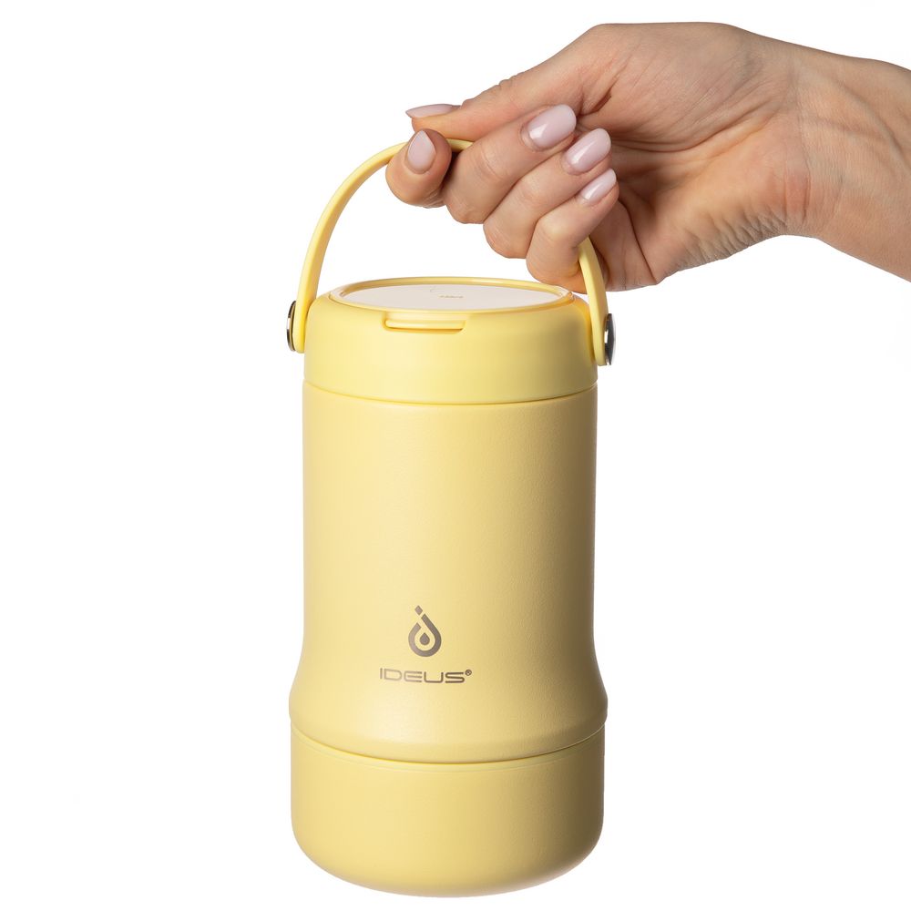 Термос для еды Tabenodo, желтый — изображение 12