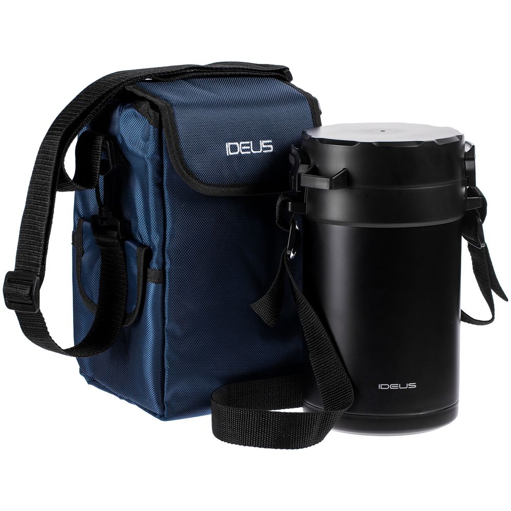 Термос для еды Jiayi в термочехле, черный — изображение 13