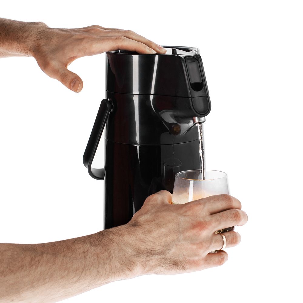 Термос с помпой Jiayi, черный — изображение 9