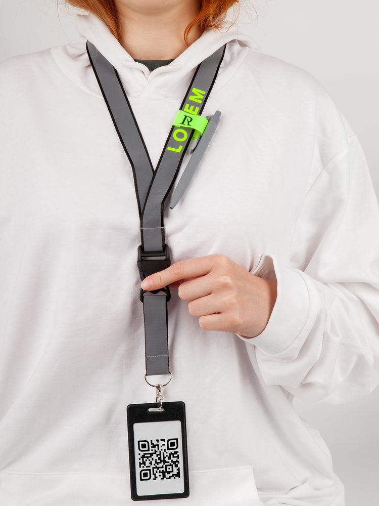 Лента светоотражающая Interlevel, черная с серым — изображение 9