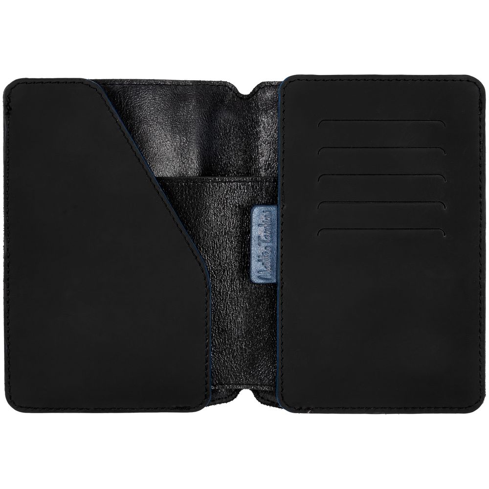 Автобумажник Arrival, черный с синим — изображение 4