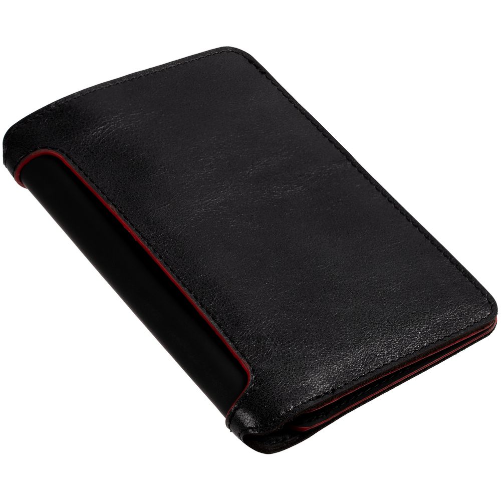 Автобумажник Arrival, черный с красным — изображение 4