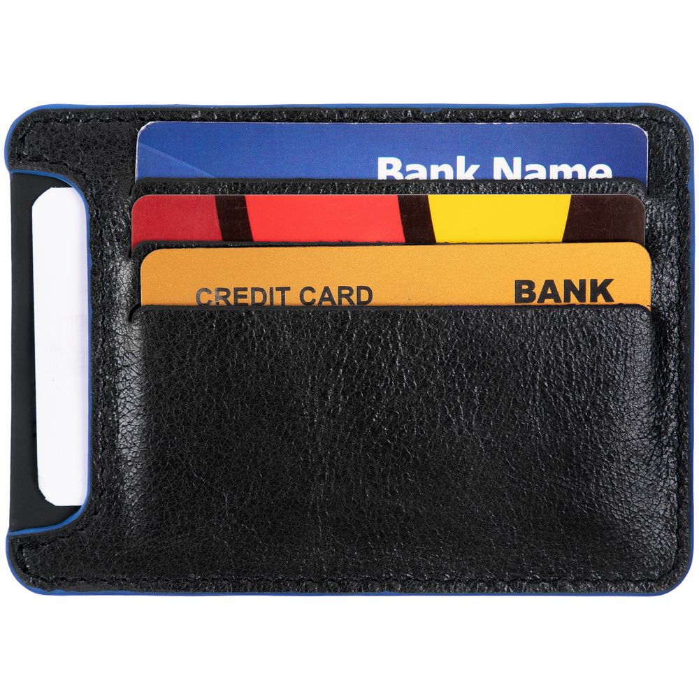 Чехол для карточек Arrival, черный с синим — изображение 6