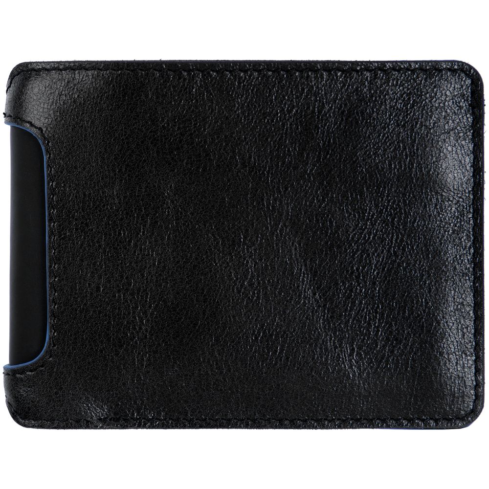 Портмоне Arrival, черное с синим — изображение 4