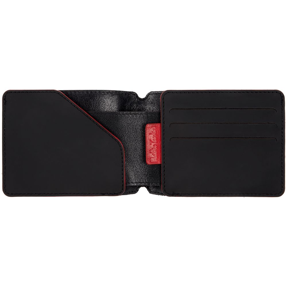 Портмоне Arrival, черное с красным — изображение 3