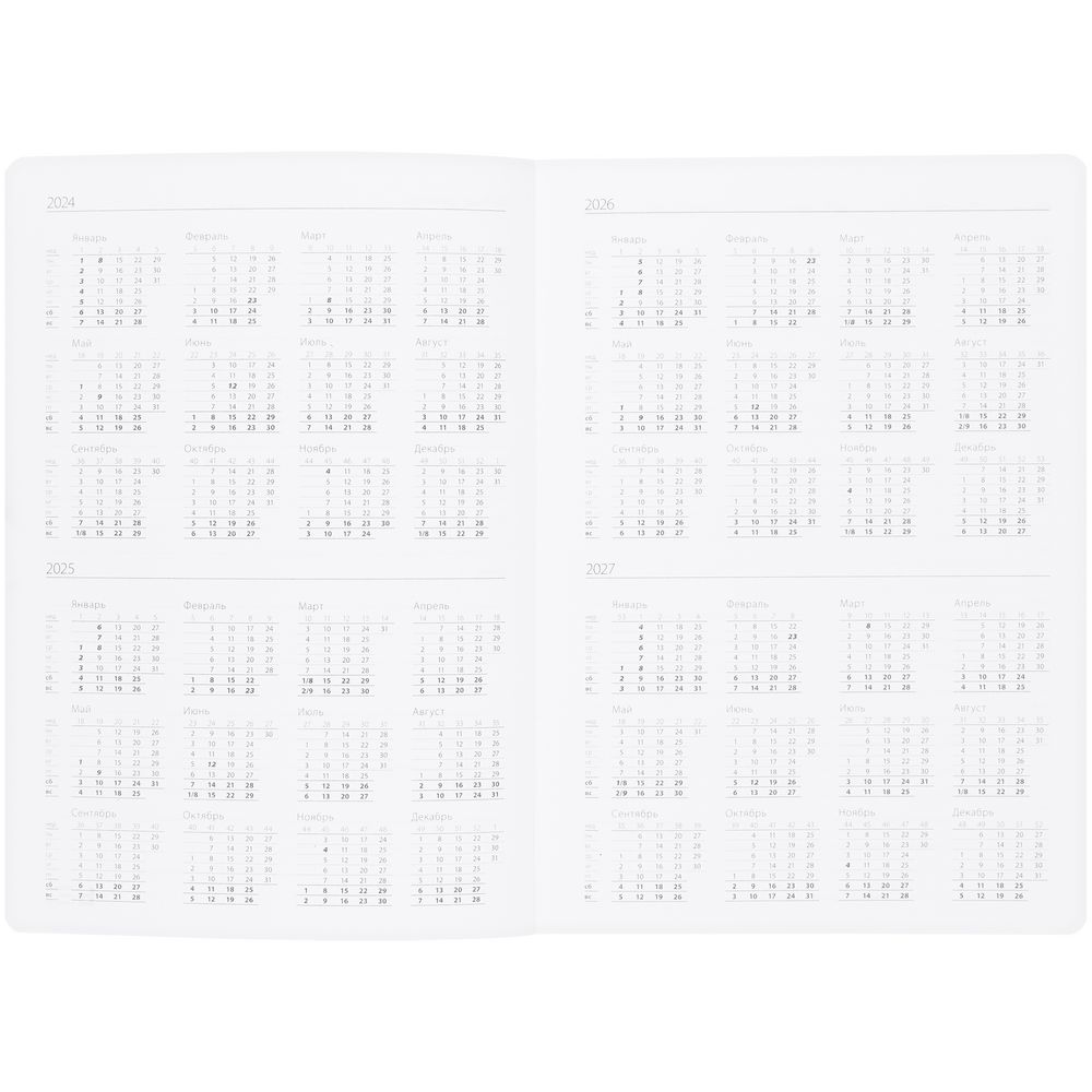 Ежедневник Vale, недатированный, черный — изображение 8