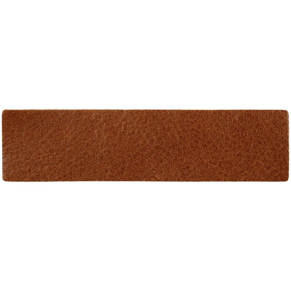 Лейбл кожаный Pasek, S, горчичный