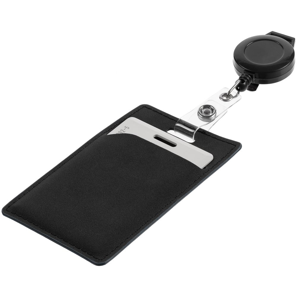 Ретрактор Attach New с ушком под ленту, черный — изображение 5