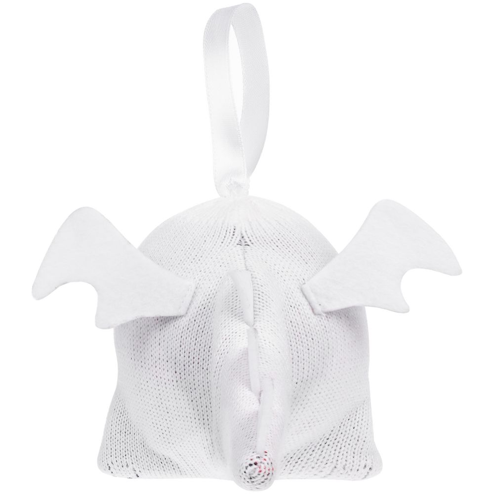 Елочный шар «Дракон», белый — изображение 4