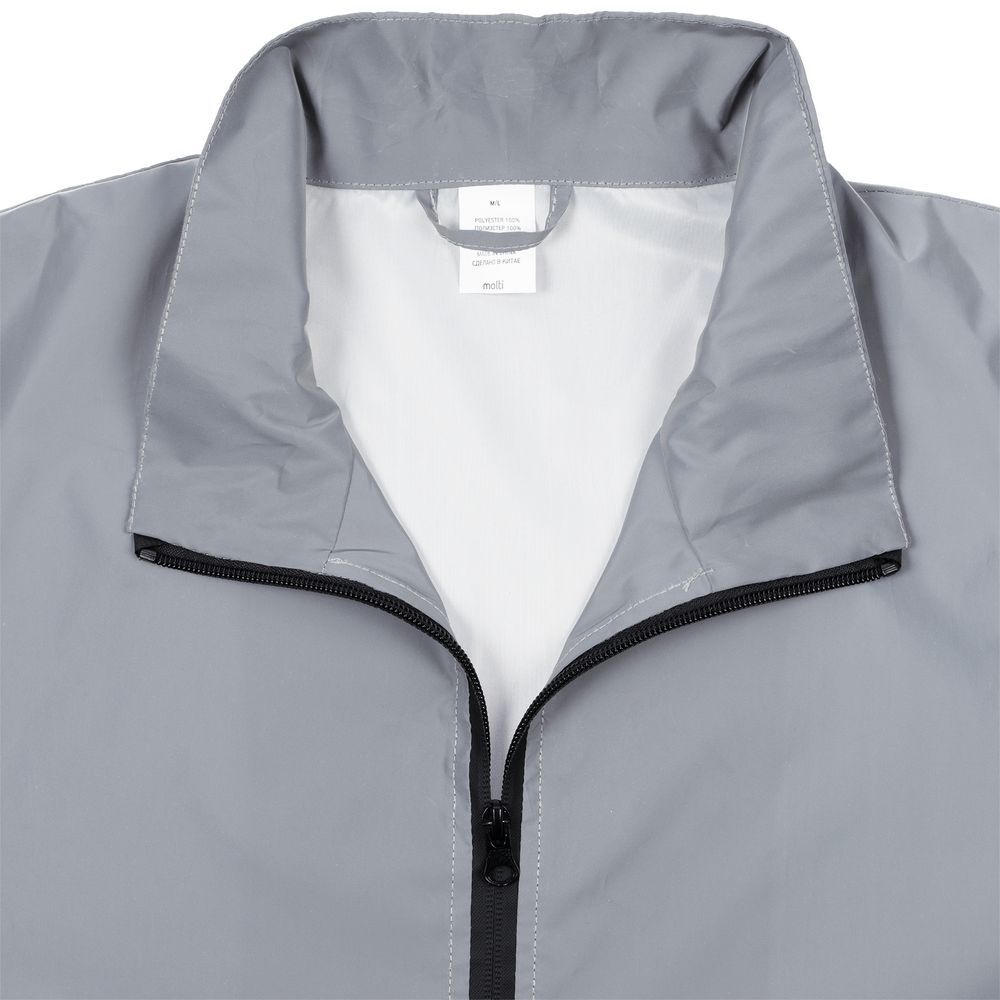 Ветровка Manifest 2.0 из светоотражающей ткани, серая — изображение 6