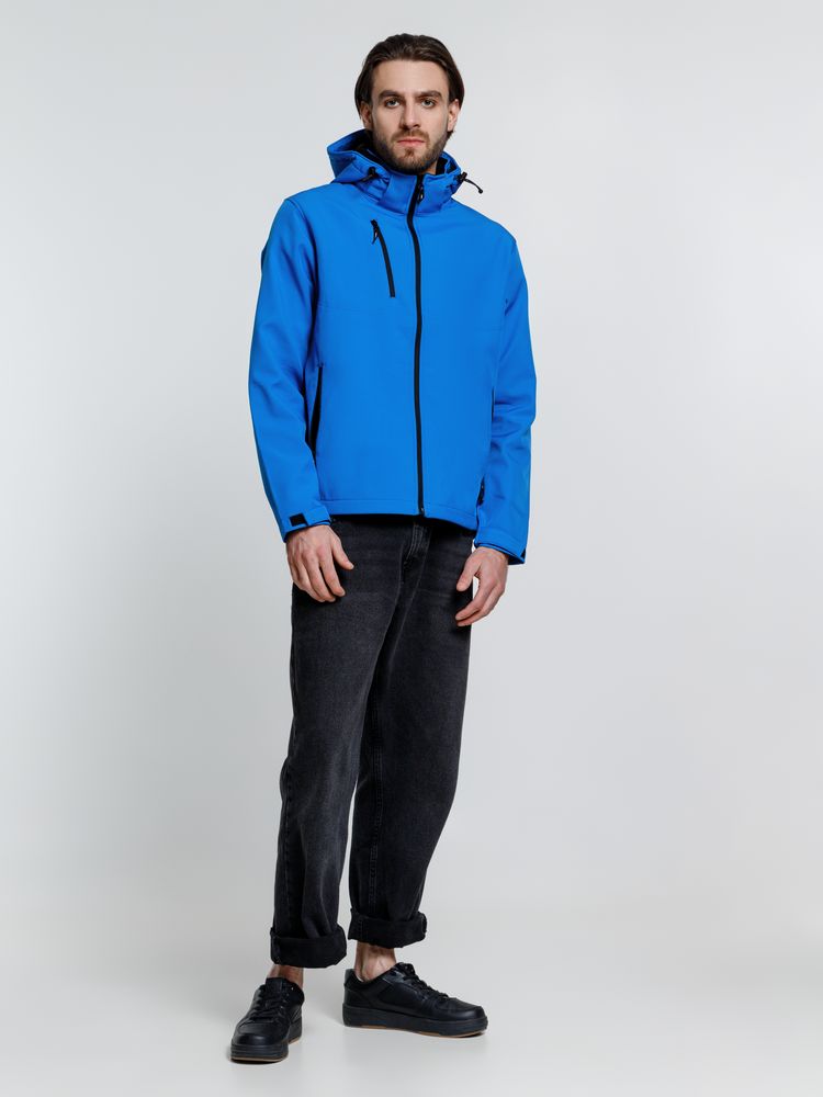 Куртка софтшелл мужская Zagreb, ярко-синяя — изображение 10
