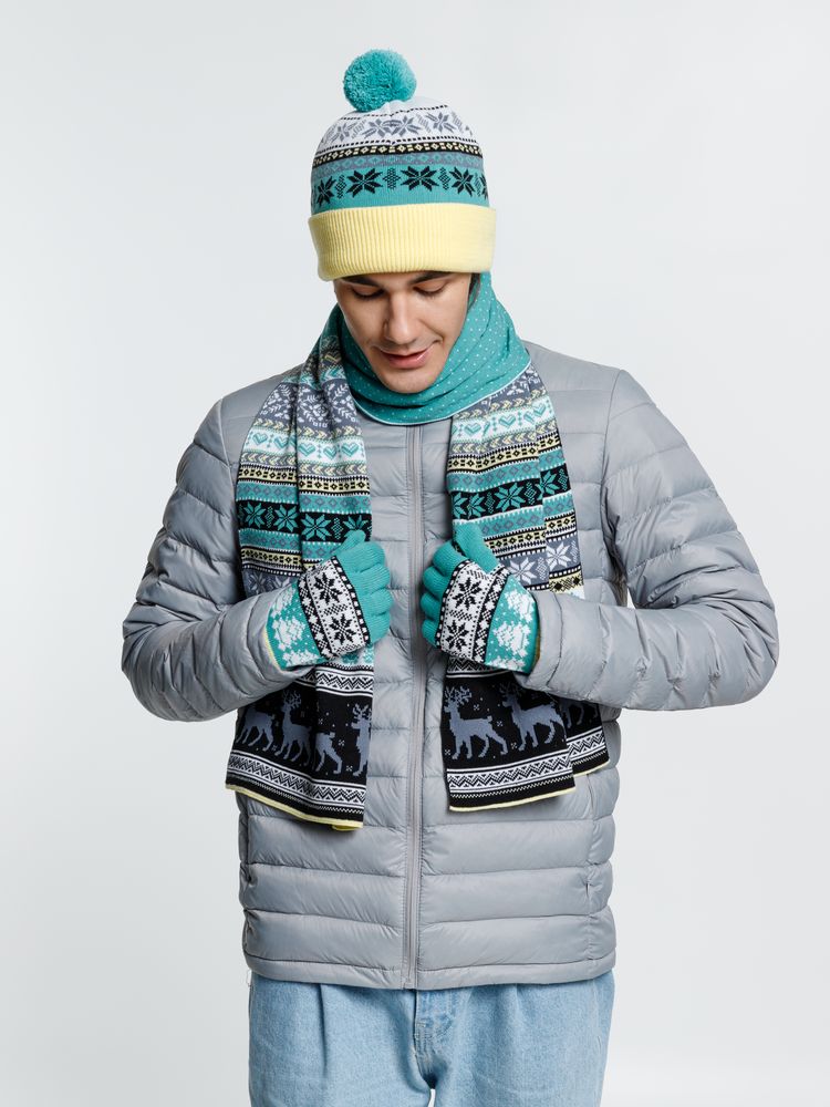 Шапка Mirakler, зеленая с желтым — изображение 8